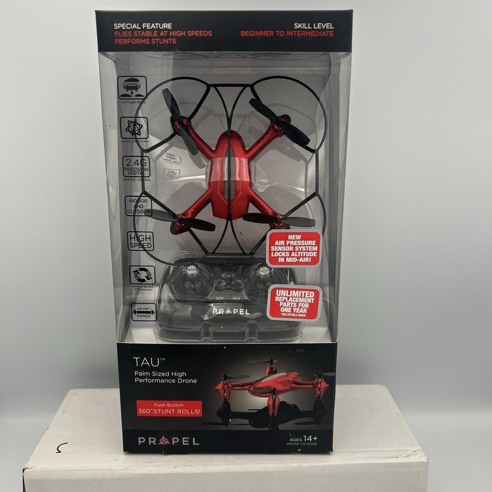 PROPEL TAU Palm Sized Performance‎ DRONE Red NEW In BOX